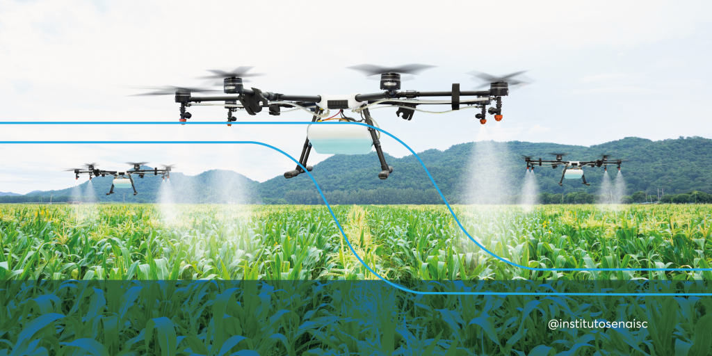 Drones e sensores como recurso da agricultura 4.0